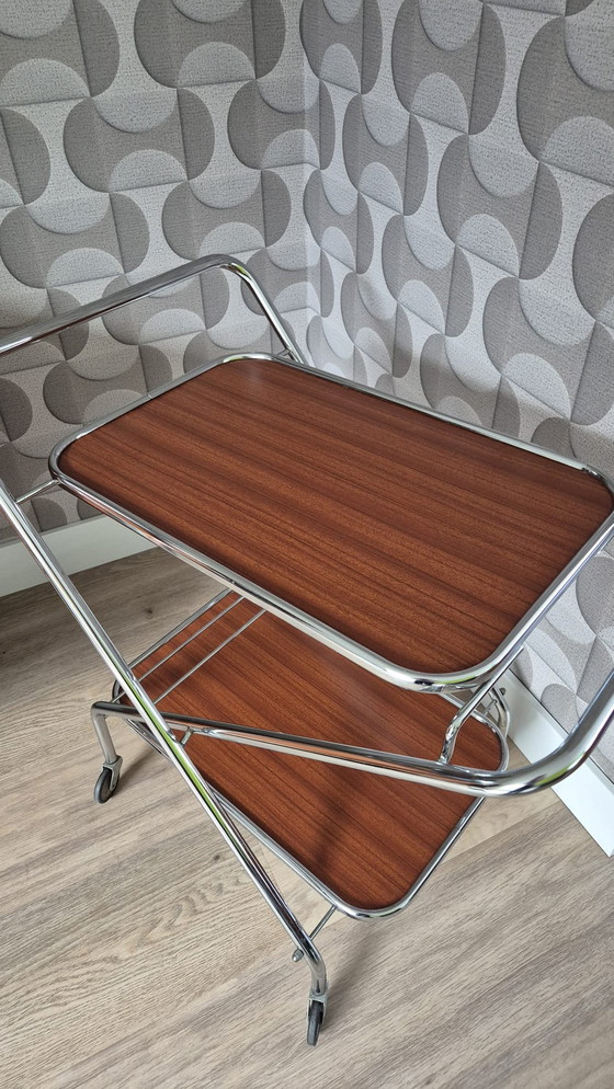 Image 1 of Vintage mid-century serving trolley