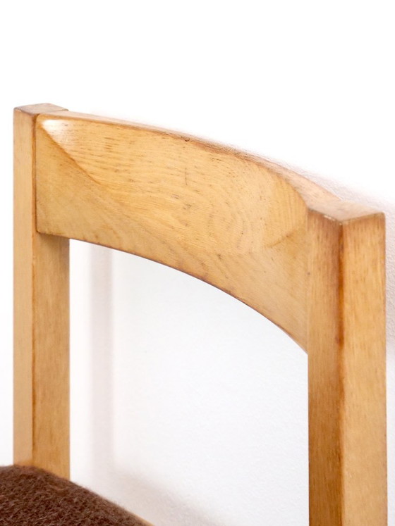 Brutalistisch Design Massief Licht Eiken Salonstoelen Jaren 70, Set van 6 – Eetkamerstoelen, Wood (photo 12 of 26)