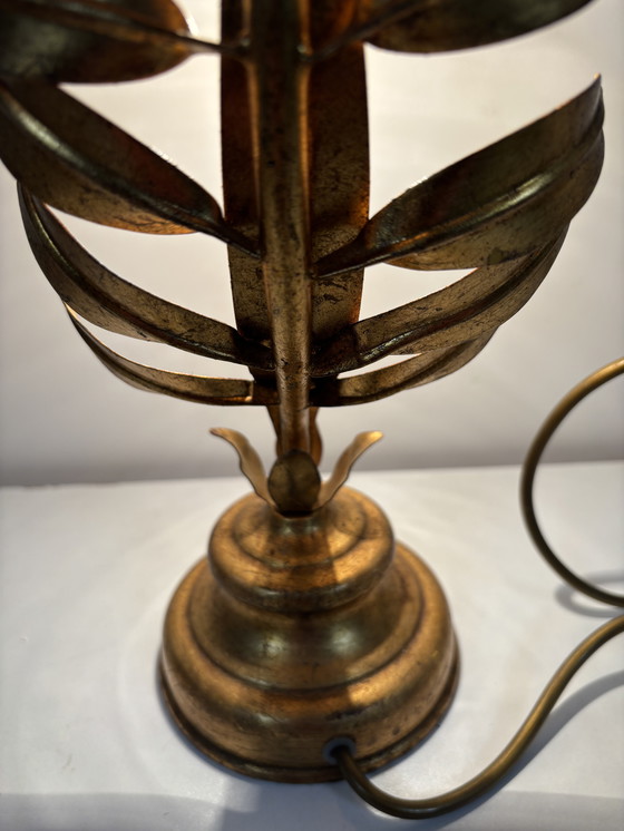 Image 1 of Hollywood Regency gilded table lamp in the style of Hans Kögl, Germany, 1970s