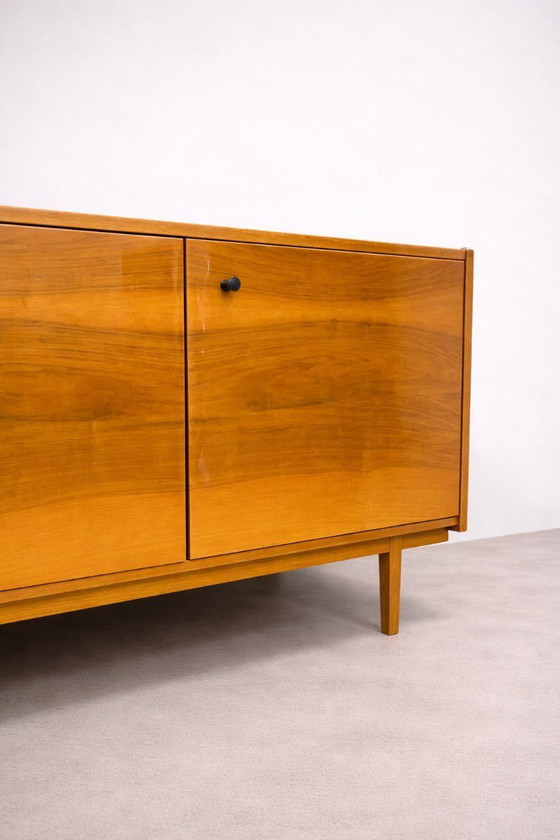 Image 1 of Mid-Century Modern Scandinavian Style Sideboard in Warm Wood Veneer, 1960s–1970s