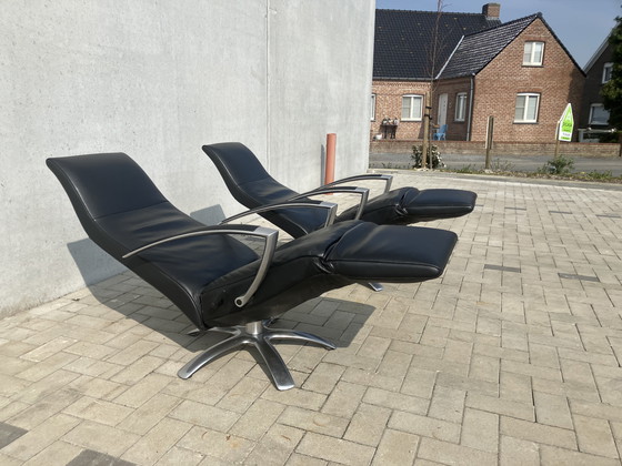 Image 1 of 2x Jori Brainbuilder relax black leather, medi, mono-move