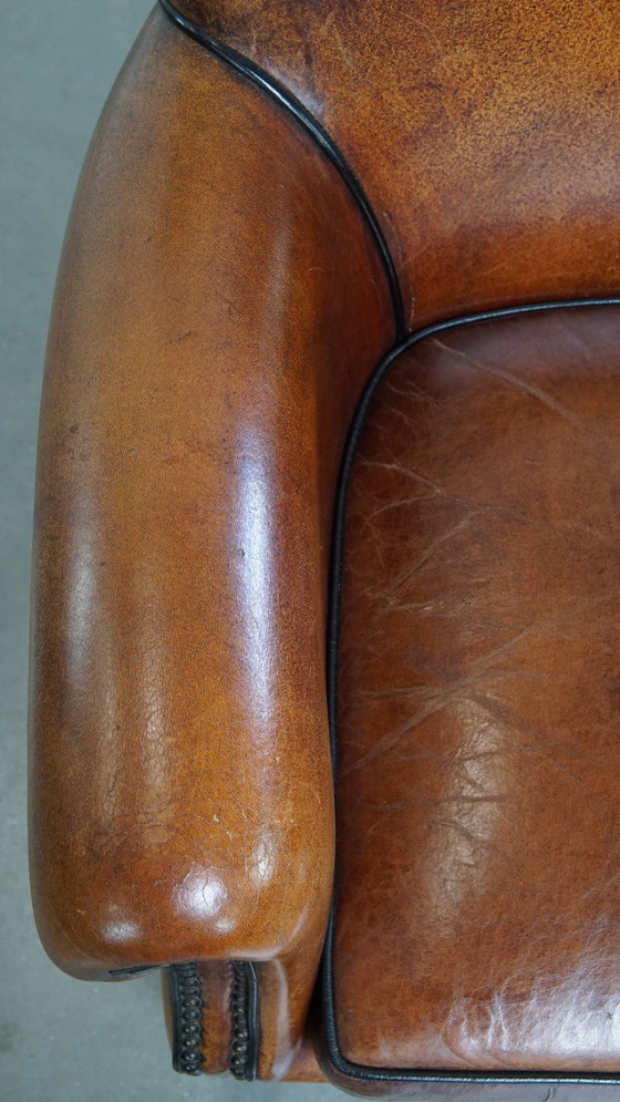 Image 1 of Klassieke schapenleren armchair