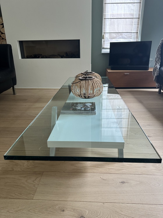 Designtisch Van Beek Modell B1 – Couchtische, Aluminium, Glass (photo 3 of 7)