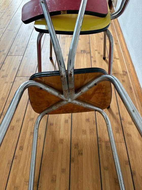 Image 1 of Chaises de cuisine en Formica, lot de 2
