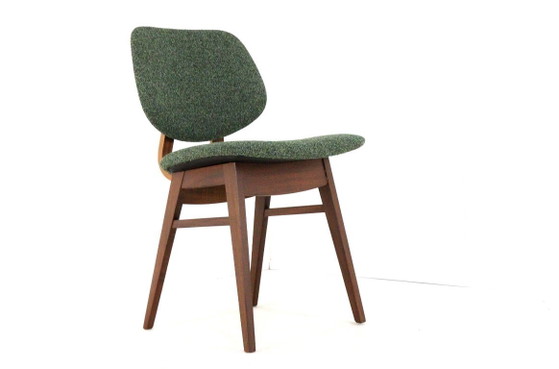 Image 1 of Ensemble de 6 chaises de salle à manger hollandaises « Zegge » vintage rembourrées