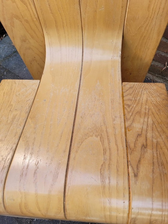 Image 1 of 6 Gijs Bakker strip chairs and table