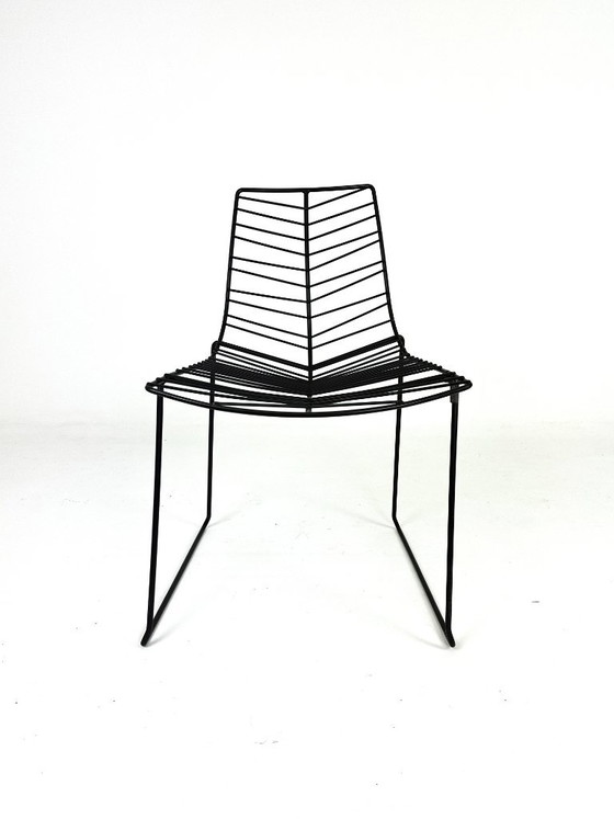 Juego de 6 sillas Arper Leaf, Sillas de comedor, Hierro, Negro (foto 4 de 12)