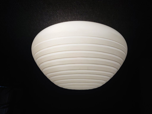 Vintage Brüne Glas Germany swirl plafonnière