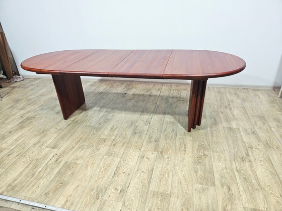 Mid-Century Uitschuifbare Tafel in Teak S. Burchardt-Nielsen, Denemarken, jaren 80 – Eettafels (photo 19 of 19)