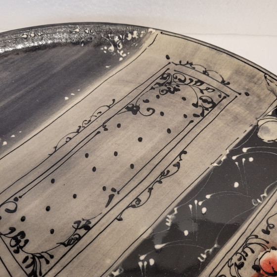 Image 1 of Bandeja de Cerámica con Motivos Florales, Poterie Galtié, 80’s – Francia