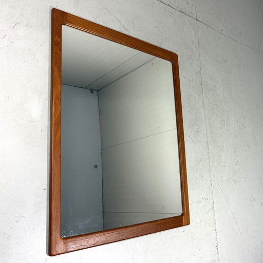 Silkeborg XL teak wall mirror, Denmark