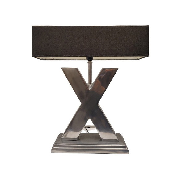Image 1 of Mid-Century Lampe "X" aus Stahl, Frankreich