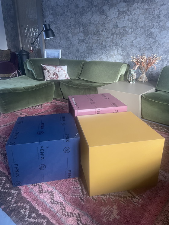 Image 1 of designer set salontafel bijzettafel  twv €1539 Fenix colore
