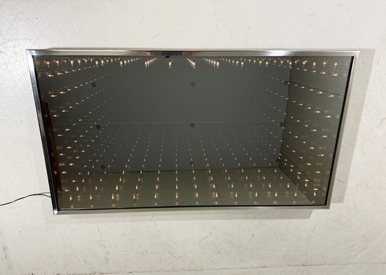 Image 1 of Infinity wall mirror illuminated mirror 1970-80's