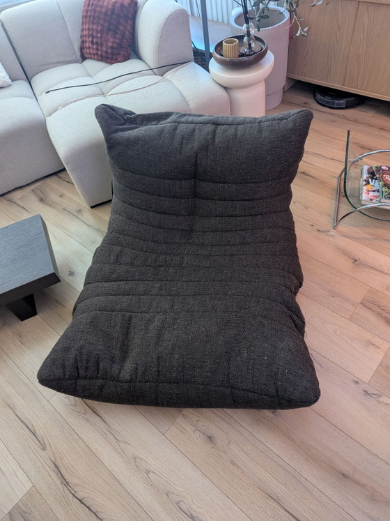 Togo dark brown/choco beanbag chair – Ambient Lounge, Armchairs, Textile (photo 6 of 6)