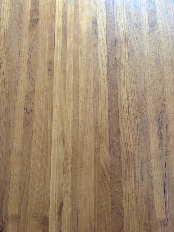Solid wood table - 1990s vintage - designer piece – Dining tables (photo 10 of 10)
