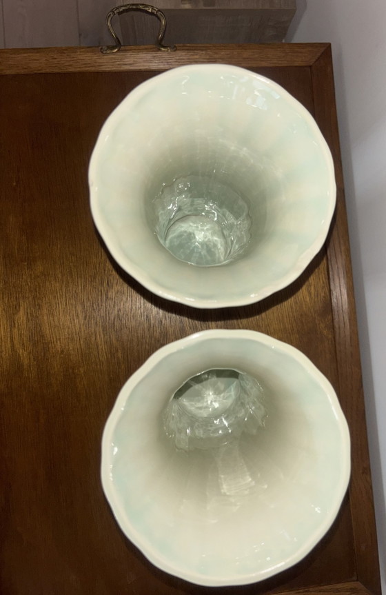 Set van 2 Vintage Boch Vazen - Brugge Delfts Imari Stijl – Ceramic (photo 8 of 12)