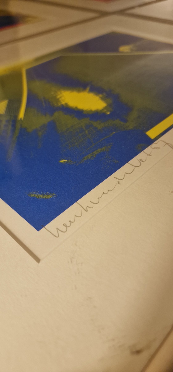 Image 1 of Henk van der Vet - 4 passepartout di New York incorniciati