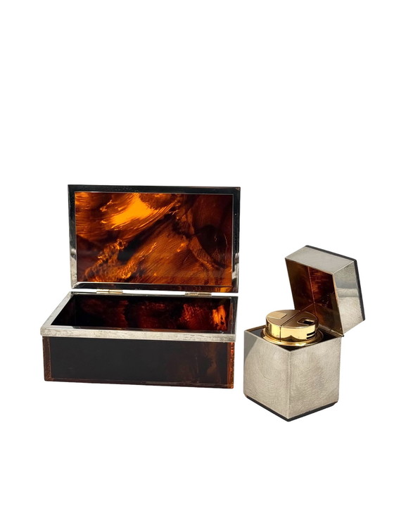 Image 1 of Hollywood Regency Luxury Smoking Set, Italy 1970