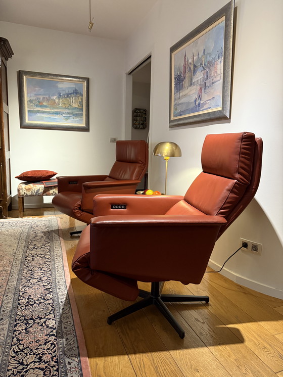 Image 1 of Beautiful electric recliners (2) perfect condition.