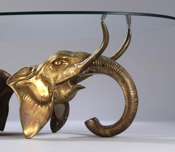 Image 1 of Olifant salontafel 1970's