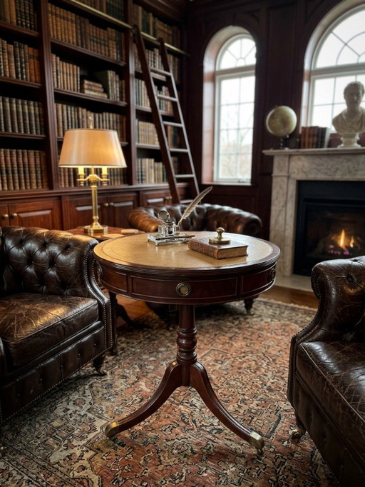 Vintage drumtafel uit de jaren 80