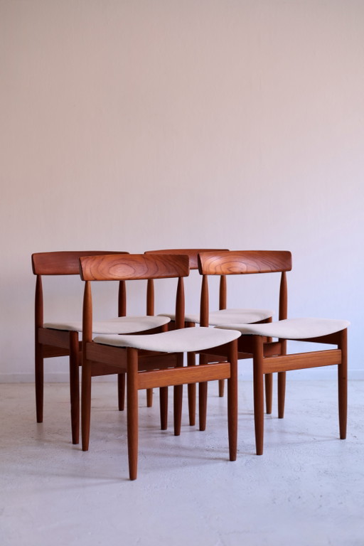 Set di 4 sedie da pranzo Farsø Stolefabrik, anni '60