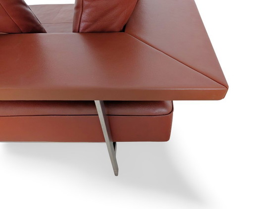 Image 1 of Divano angolare originale Rolf Benz Dono 6100, in pelle di design, marrone
