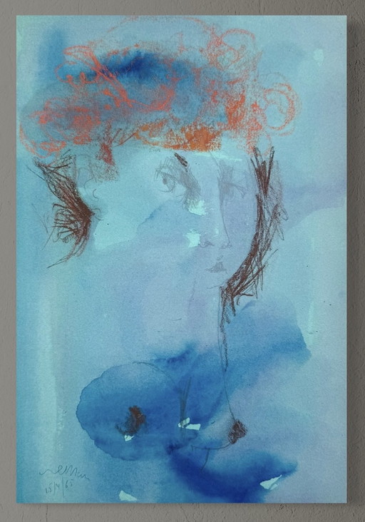 Robert Detheux - Peinture surréaliste de 1965