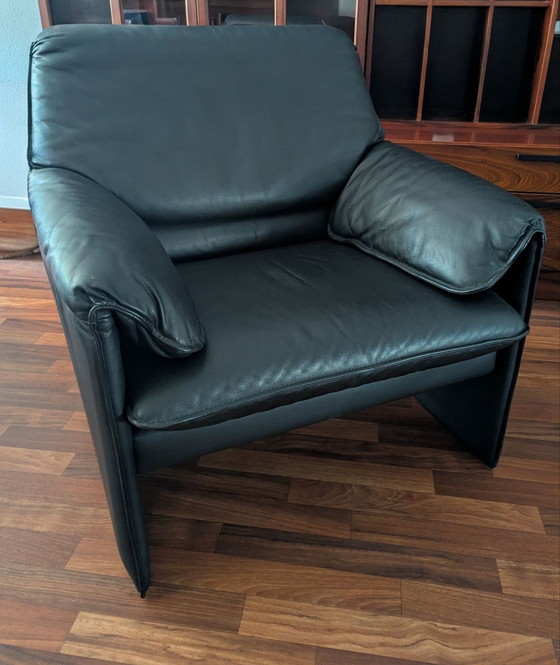 Fauteuil Leolux Bora Beta / design Axel Enthoven, Cuir, Noir (photo 6 sur 7)