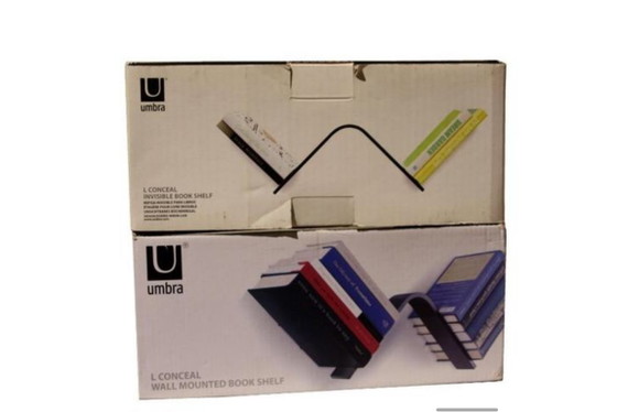 Image 1 of Set of 2 – Umbra – Blind bookshelf – L-Shape – Invisible shelf