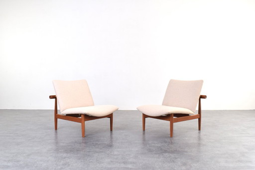 Modell FD 137/1 Japan Lounge Chairs von Finn Juhl für France & Søn, 1960er Jahre, 2er-Set
