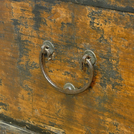 Antico baule in legno giapponese, circa 1890 – Armadi contenitori, Iron, Wood (photo 13 of 17)