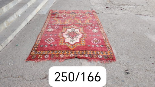 Handgeknoopt Berber kleed wol 250x166cm