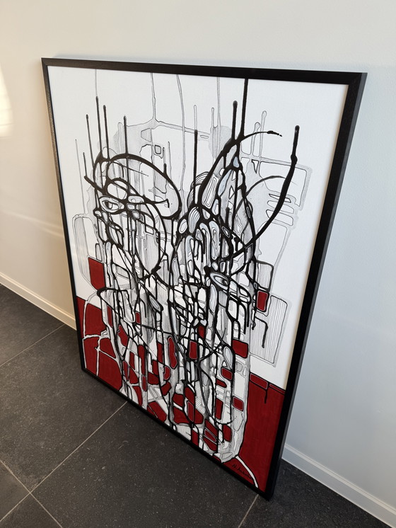 Image 1 of Natia Antadze - The Watcher (acrylic on canvas)