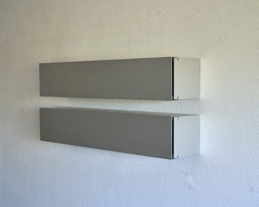 Armadi a muro A-Line Horizontals di Shigeru Uchida per Pastoe, anni '90, set di 2 – wandkast, Aluminium