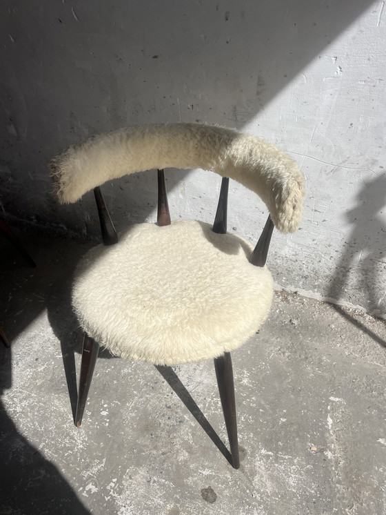 Image 1 of Set di 2 sedie vintage in tessuto originale