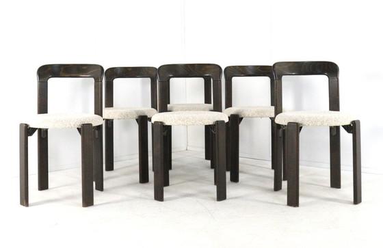 Image 1 of Set van 6 Bruno Rey model 3300 Kusch & Co eetkamerstoelen stoelen vintage