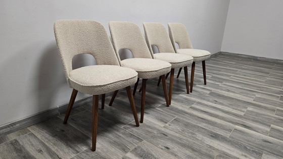 Image 1 of Eetkamerstoelen van Oswald Haerdtl voor Ton, set van 4