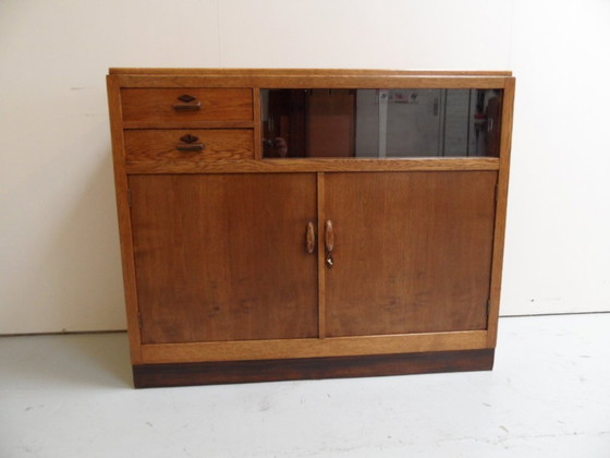Image 1 of Art Deco sideboard with display case