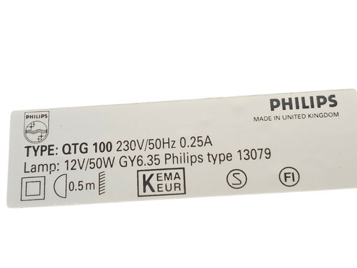 Philips Holland - modello QTG 100 - lampada da scrivania - anni '80