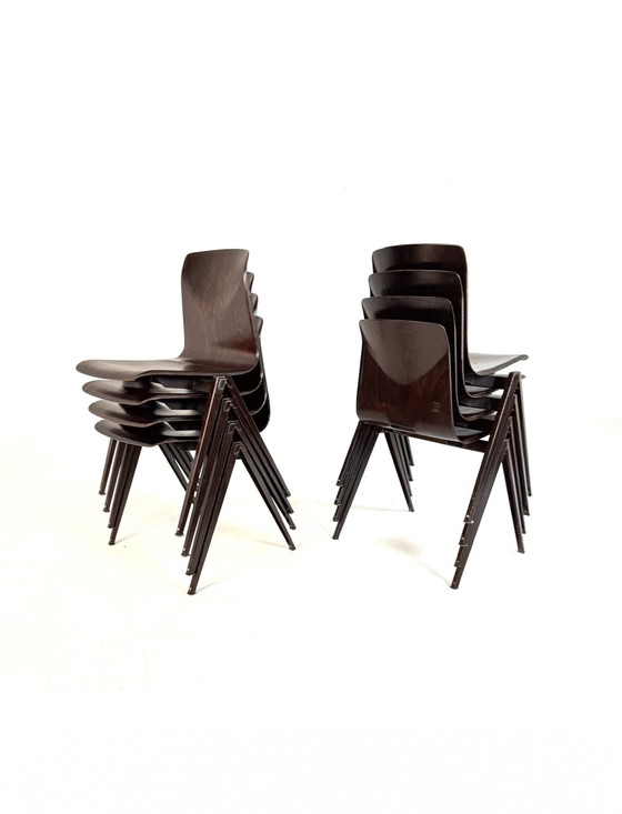 Image 1 of 8x eetkamerstoel model S22, Galvanitas ‘60