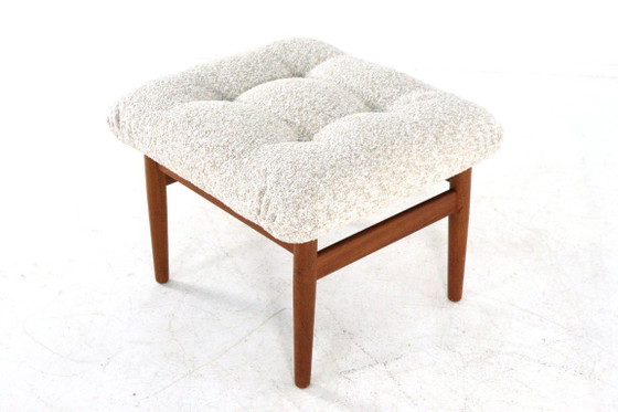 Arne Vodder for France & Son Footstool FD164 Vintage Newly Upholstered – France & Søn, Footstools & poufs (photo 9 of 13)