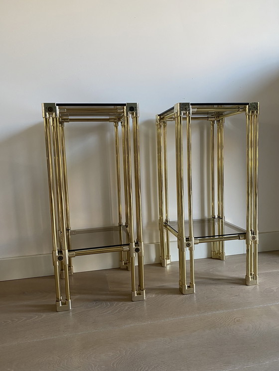 Image 1 of Twee vintage Space Age bijzettafels