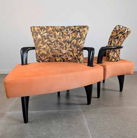 Image 1 of Paar modulaire Esprit loungestoelen van Brunati & Zerbaro, jaren 1980