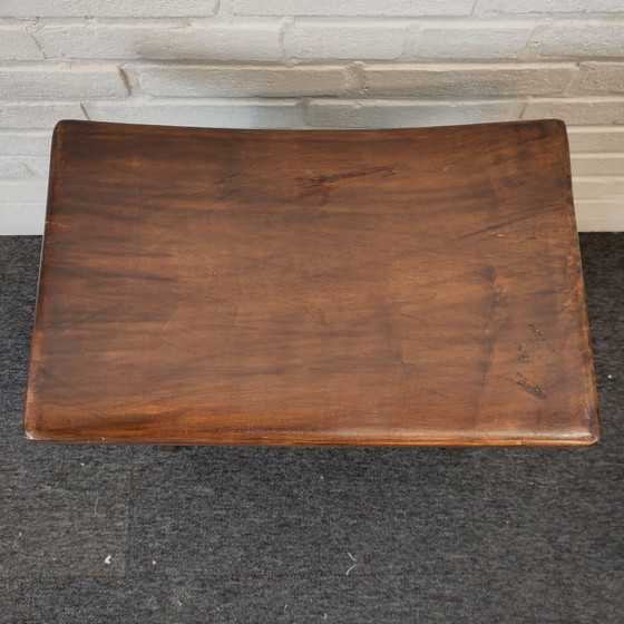 Japandi style solid wood stool (photo 10 of 11)