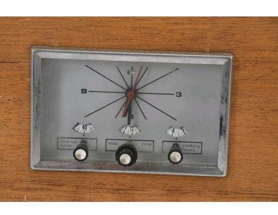 Image 1 of Küchen Zeitschaltuhr gemarkt WB-8084 Chicago USA mit Holzgehäuse