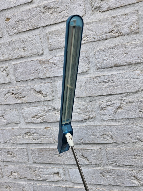 Image 1 of Artemide Microlight designer table lamp - blue transparent
