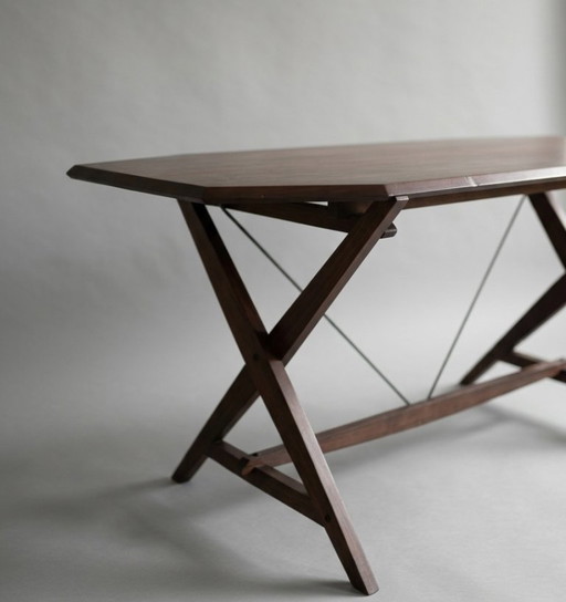 Tl2 Cavalletto tafel in palissanderhout, Franco Albini voor Poggi