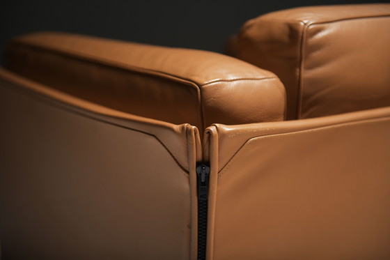 Image 1 of Grande set di poltrone DUC 405 in pelle di Mario Bellini per CASSINA Italia